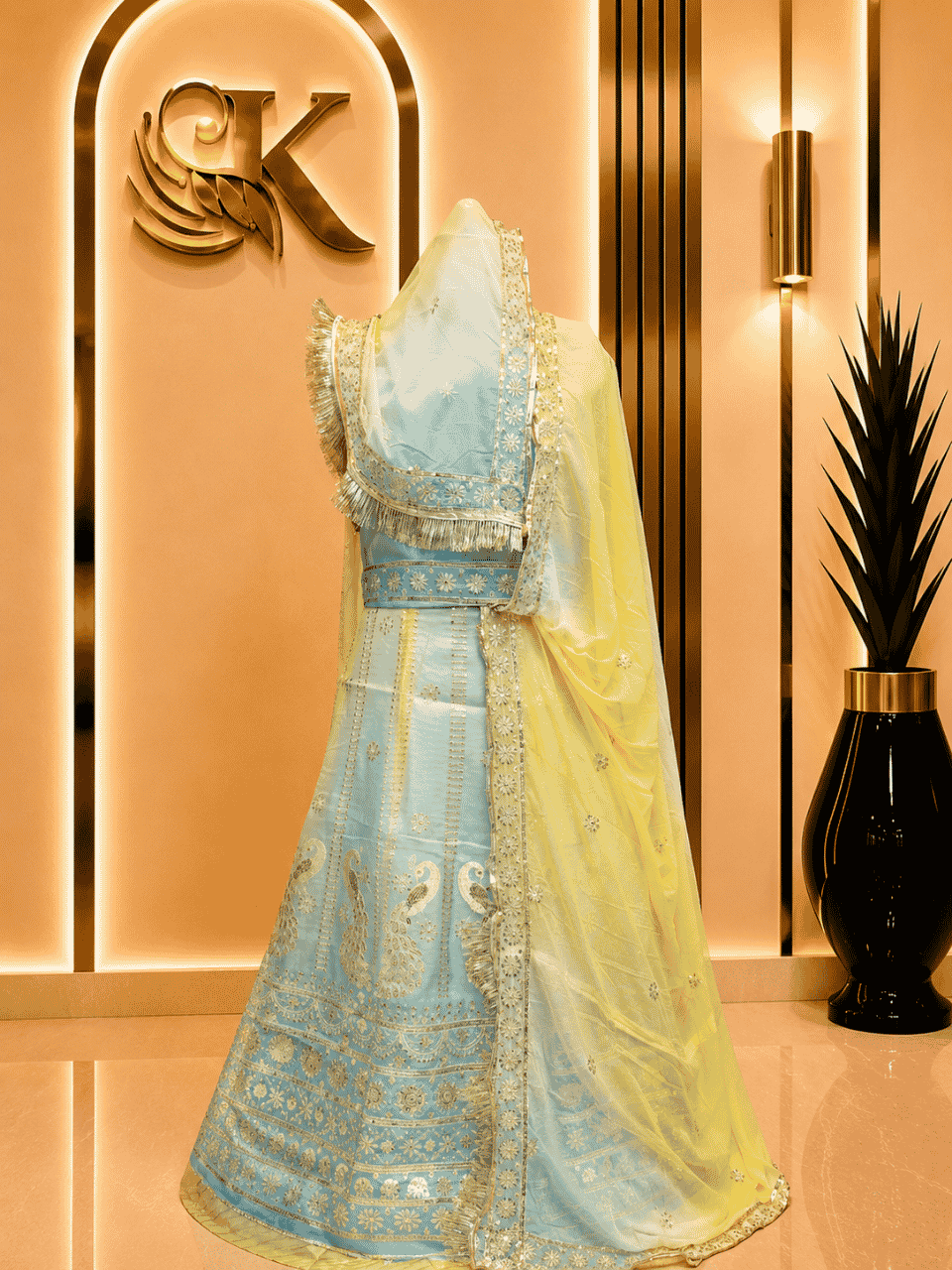 untitled-design-2-343 Saheli Glass Organza Rajputi Poshak- Shaded 4 - Image 1