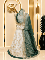 Kavita Semi Pure Rajputi Poshak- Green