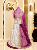 Kavita Semi Pure Rajputi Poshak- Wine