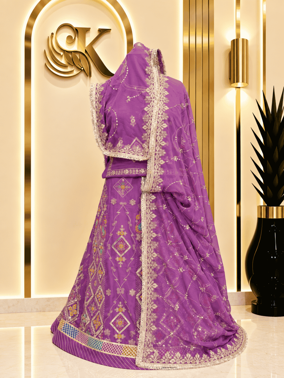untitled-design-2-394 Supriya Semi Pure Rajputi Poshak- Levender - Image 1