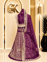 Priya Semi Pure Rajputi Poshak- Wine