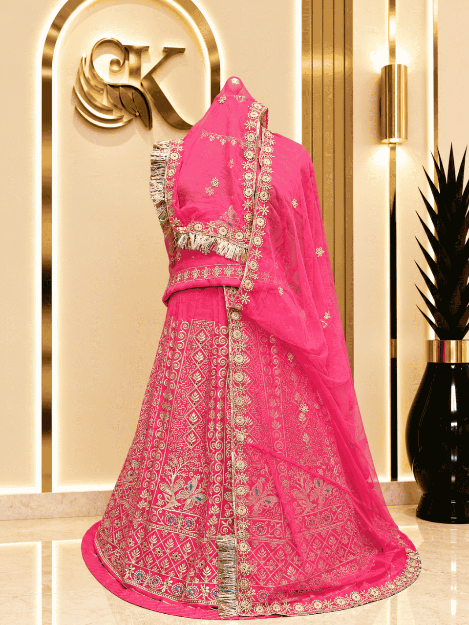 untitled-design-2-402 Priya Semi Pure Rajputi Poshak- Gajari - Image 1