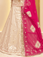 Latika Satin Rajputi Poshak - Peach - Image 2