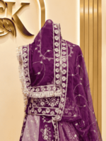 Kesar Semi Pure Rajputi Poshak - Wine - Image 3