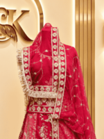 Kesar Semi Pure Rajputi Poshak - Gajari - Image 3