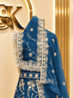Rashmi Semi Pure Rajputi Poshak- Kerosene - Image 3