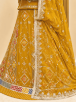 Supriya Semi Pure Rajputi Poshak- Yellow - Image 2