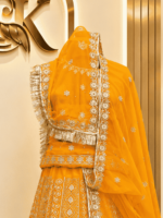 Priya Semi Pure Rajputi Poshak- Yellow - Image 3