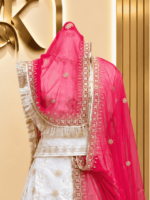 Kirti Semi Pure Rajputi Poshak- Cherry - Image 3