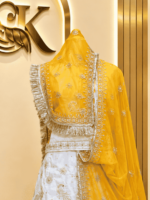 Kirti Semi Pure Rajputi Poshak- Yellow - Image 3